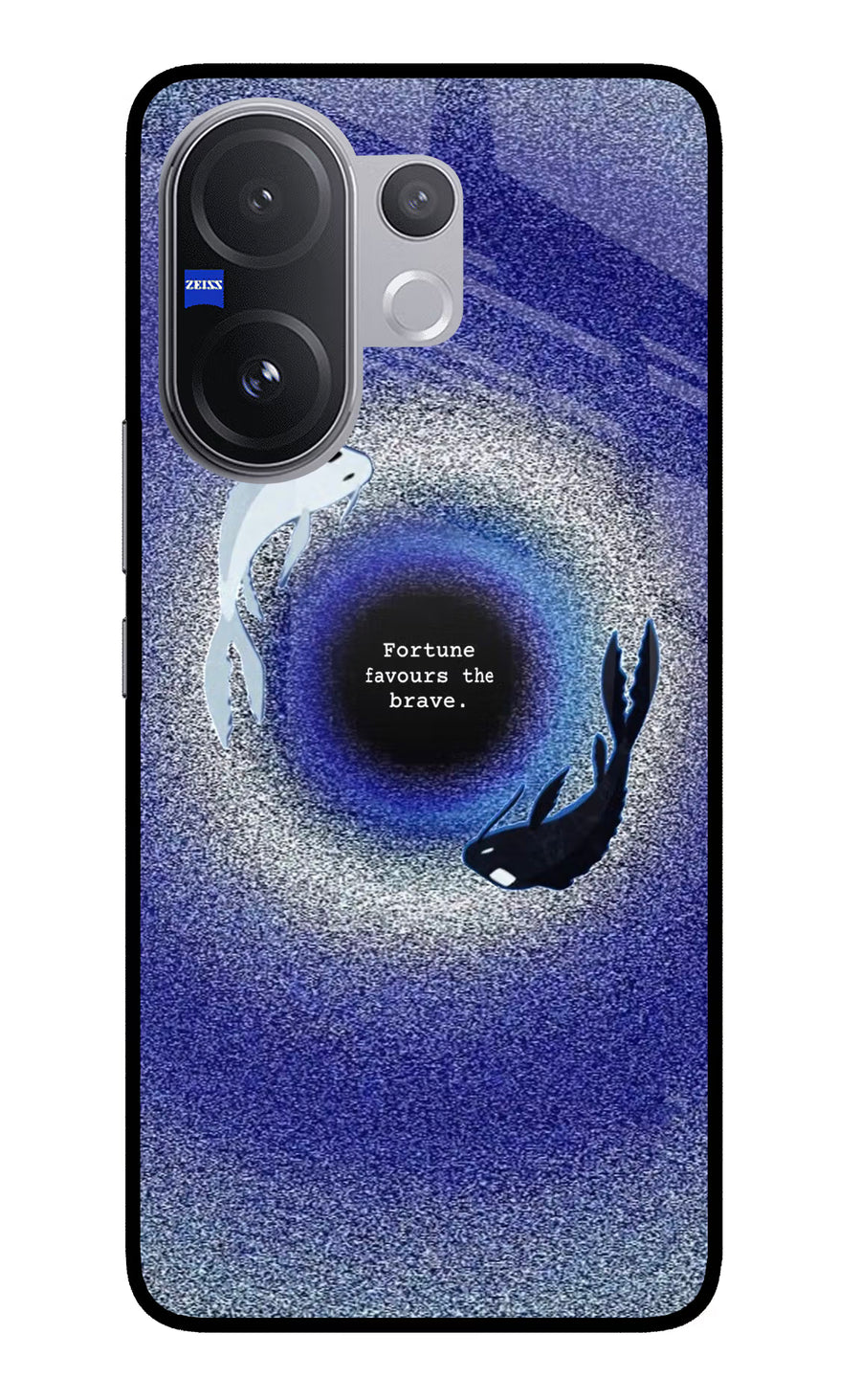 Dark Koi Vivo V60 5G Back Cover, Glass case