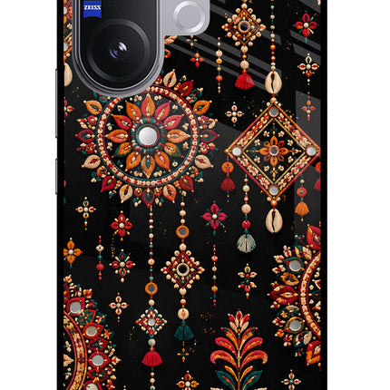Boho Noir Vivo V60 5G Glass Case