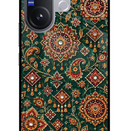 Green Pataka Vivo V60 5G Glass Case