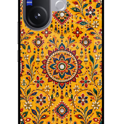 Sunlit Aura Vivo V60 5G Glass Case