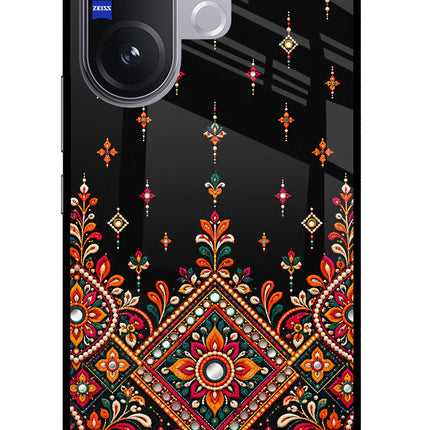 Noir Mehfil Vivo V60 5G Glass Case