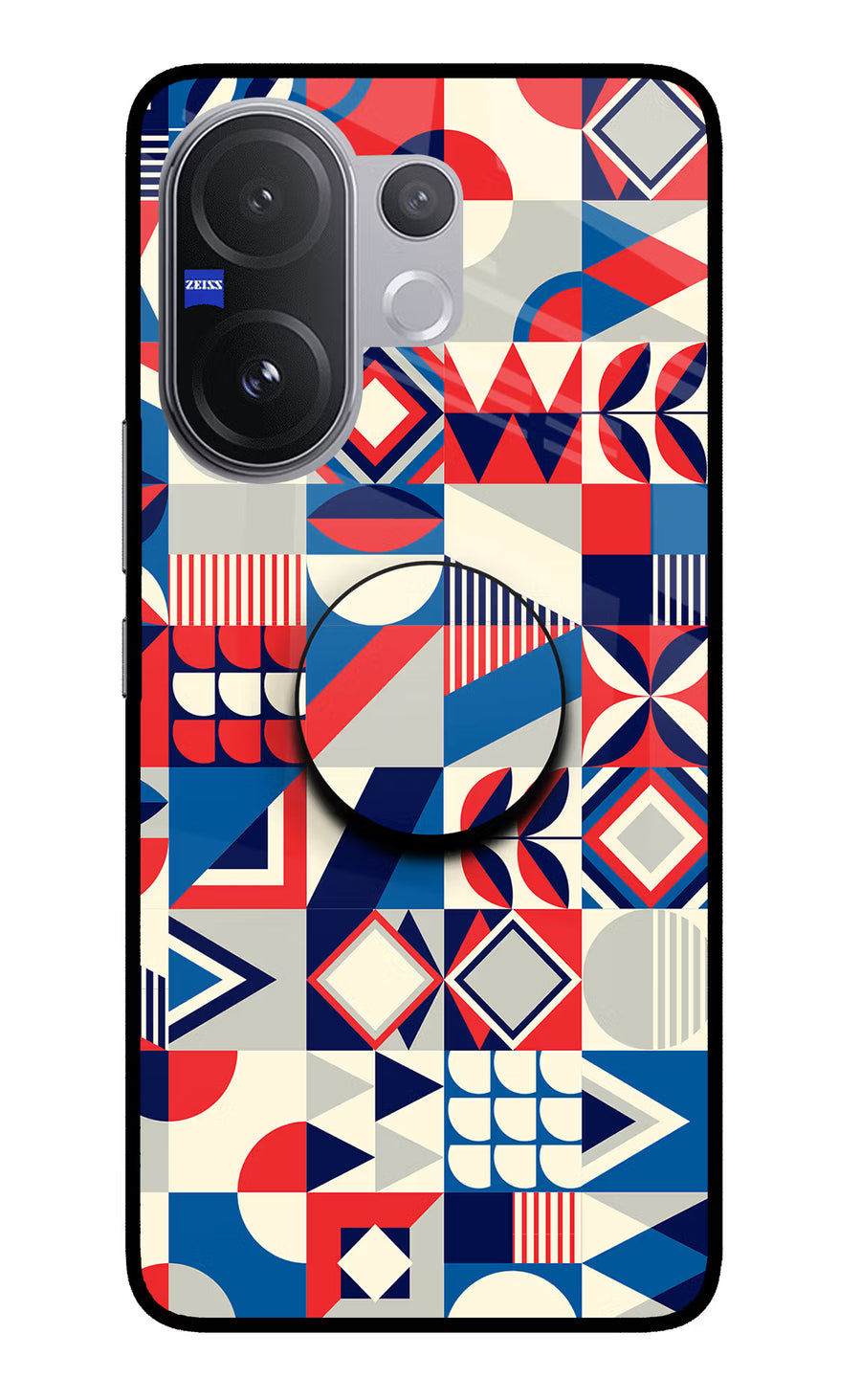 Colorful Pattern Vivo V60 5G Pop Case, Glass case