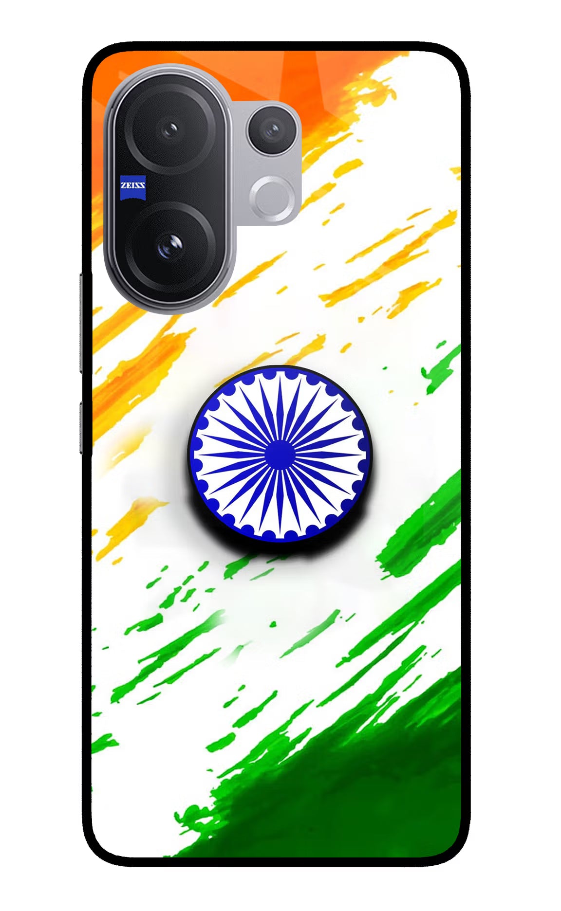 Indian Flag Ashoka Chakra Vivo V60 5G Pop Case by Casekaro