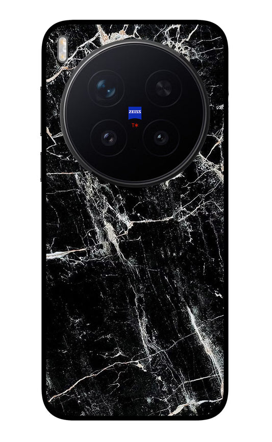 Black Marble Texture Vivo X300 Pro Glass Case