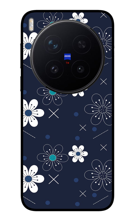 Flowers Vivo X300 Pro Glass Case