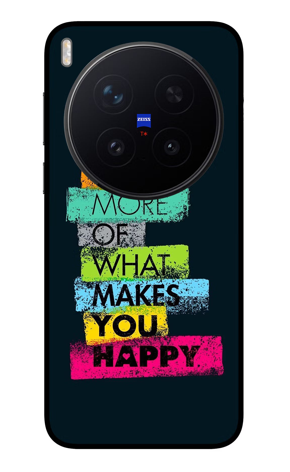 Do More Of What Makes You Happy Vivo X300 Pro Glass Case Back Cover by Casekaro