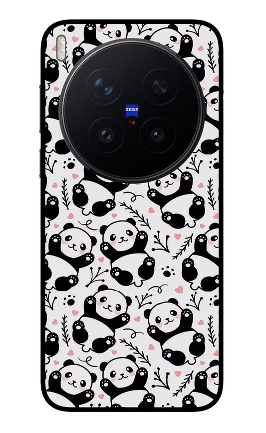 Cute Panda Vivo X300 Pro Glass Case