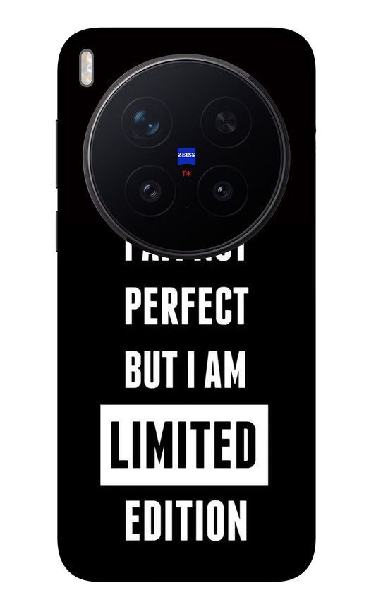 I Am Not Perfect But I Am Limited Edition Vivo X300 Pro Glass Case