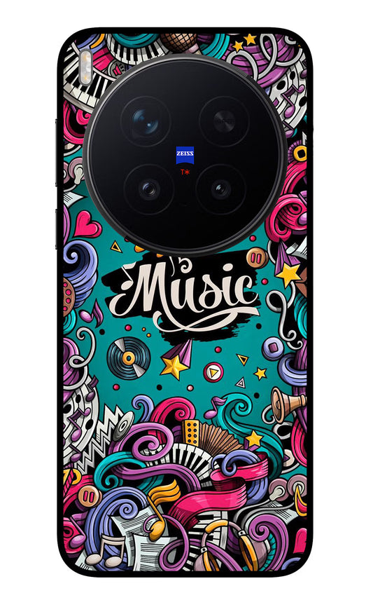 Music Graffiti Vivo X300 Pro Glass Case