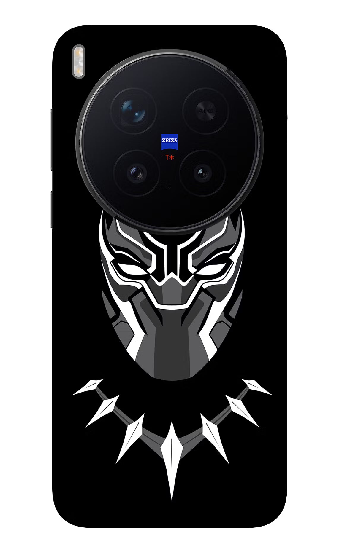 Black Panther Vivo X300 Pro Glass Case Back Cover by Casekaro