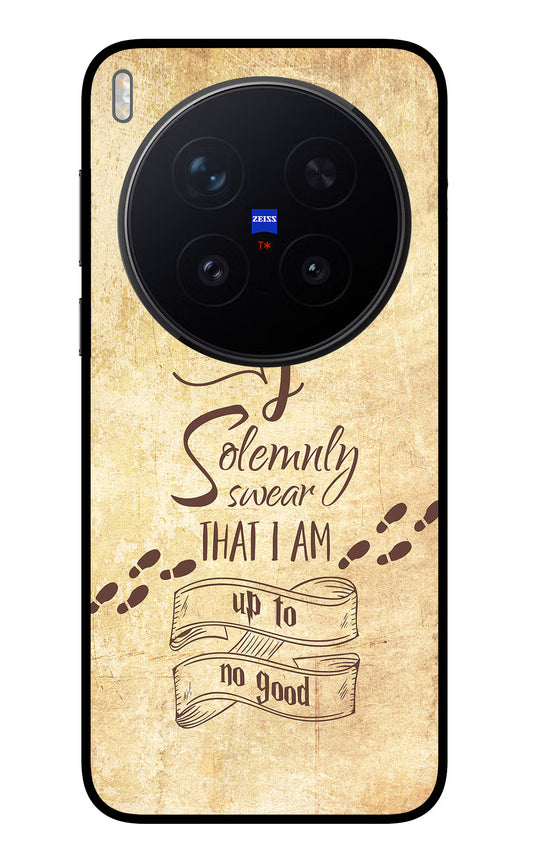 I Solemnly swear that i up to no good Vivo X300 Pro Glass Case