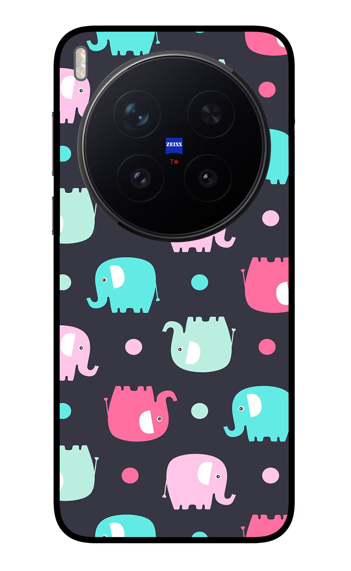 Elephants Vivo X300 Pro Glass Case
