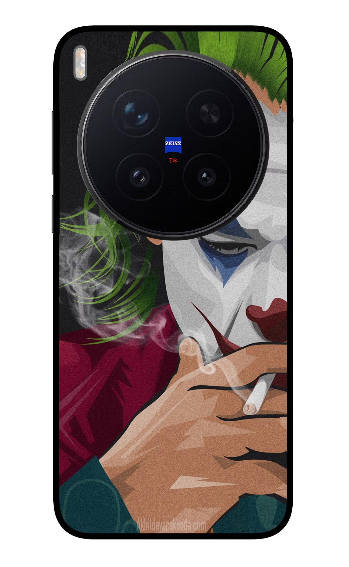 Joker Smoking Vivo X300 Pro Glass Case Back Cover by Casekaro