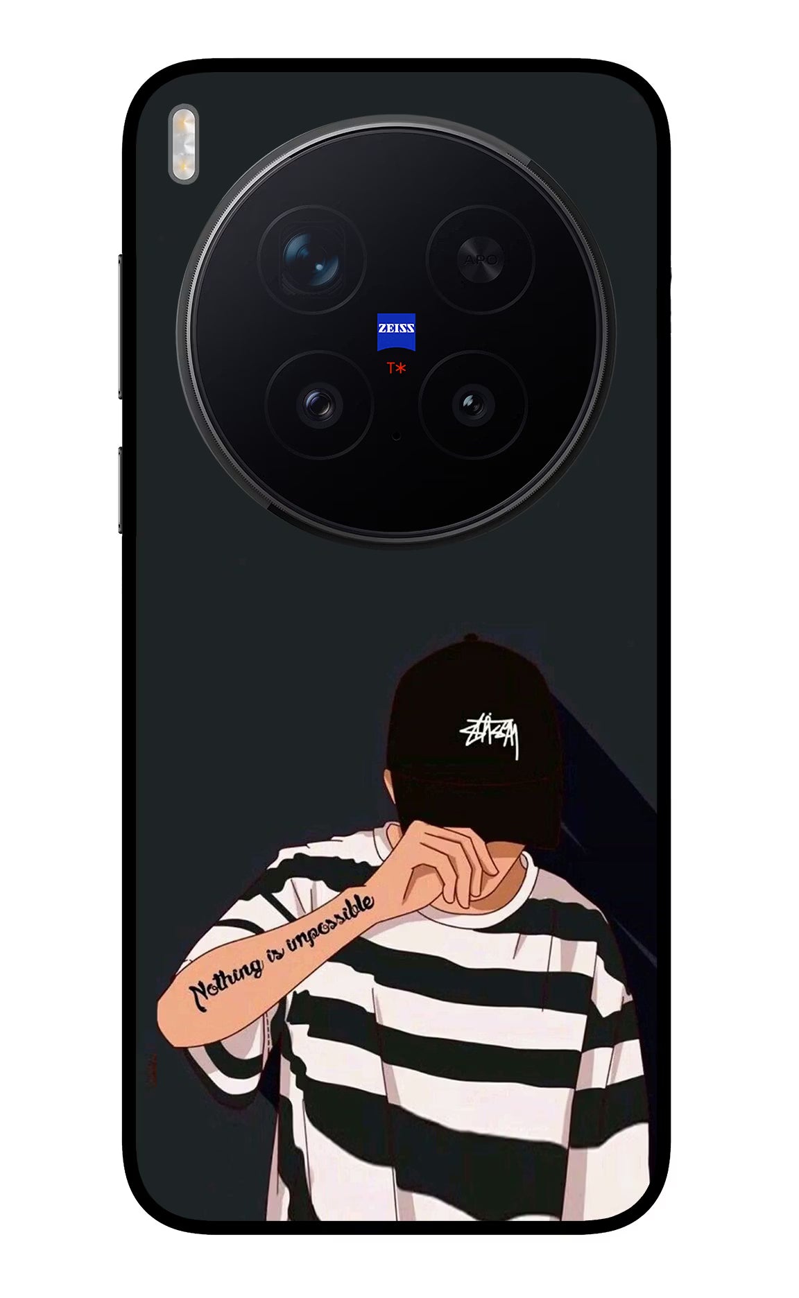 Aesthetic Boy Vivo X300 Pro Glass Case Back Cover by Casekaro