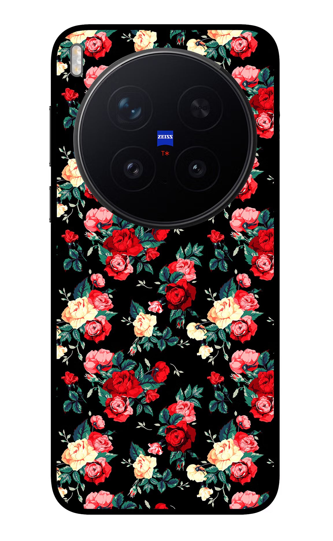 Rose Pattern Vivo X300 Pro Glass Case