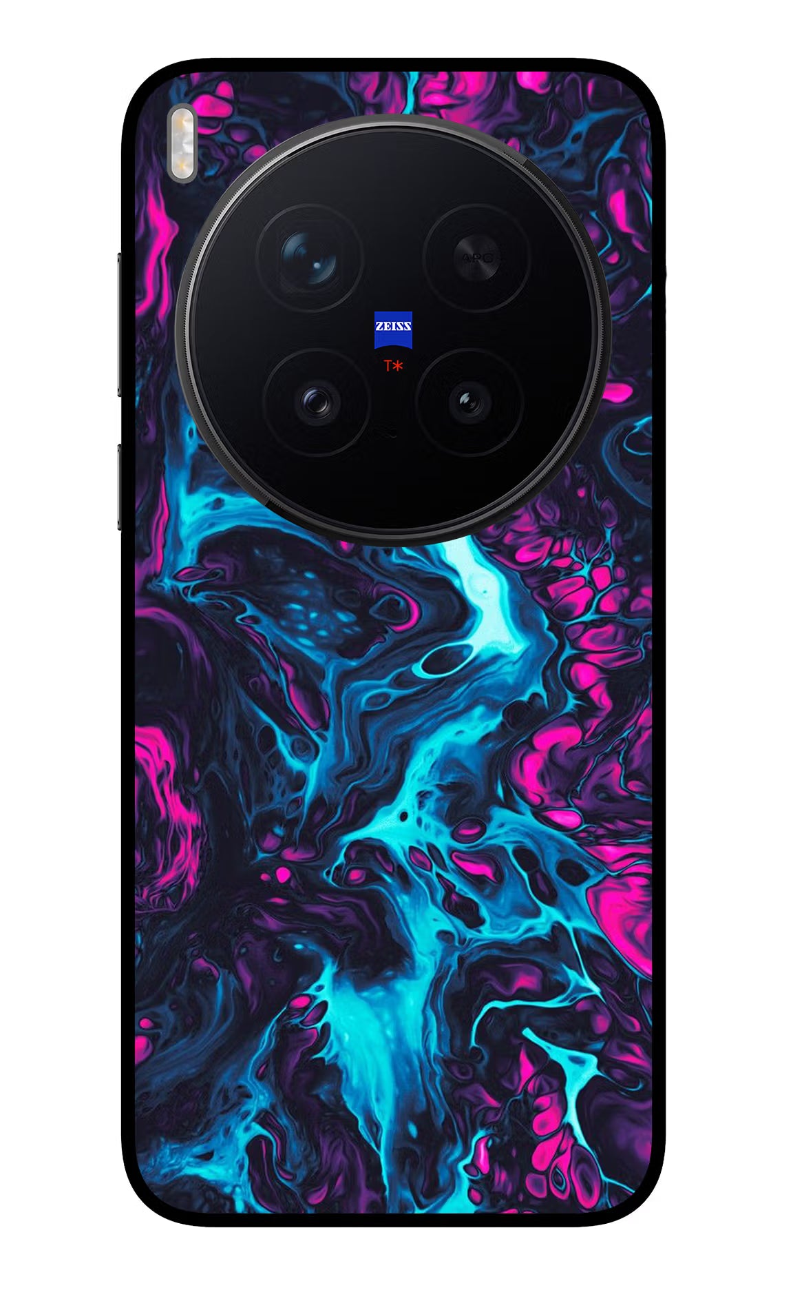 Abstract Vivo X300 Pro Glass Case Back Cover by Casekaro