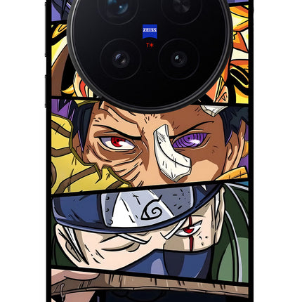 Naruto Character Vivo X300 Pro Glass Case Back Cover by Casekaro