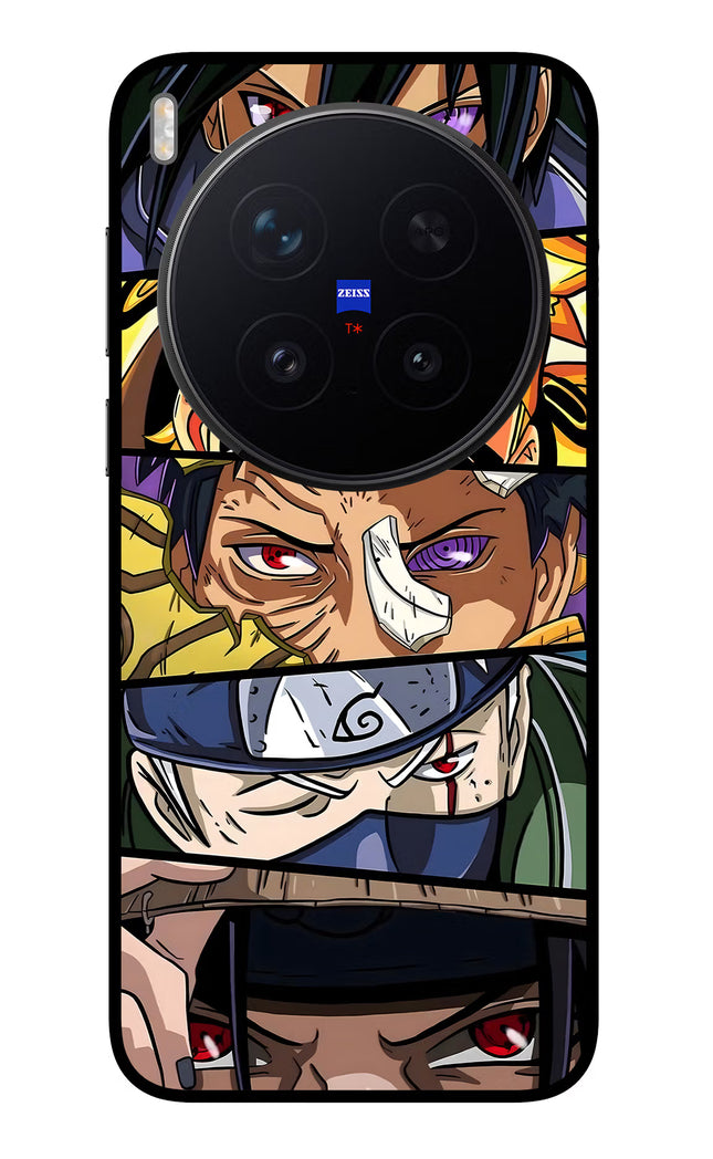 Naruto Character Vivo X300 Pro Glass Case Back Cover by Casekaro