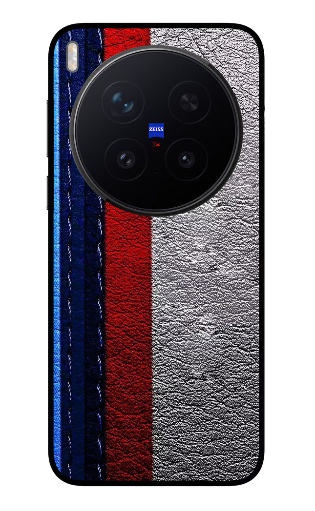 BMW Stripes Vivo X300 Pro Glass Case Back Cover by Casekaro