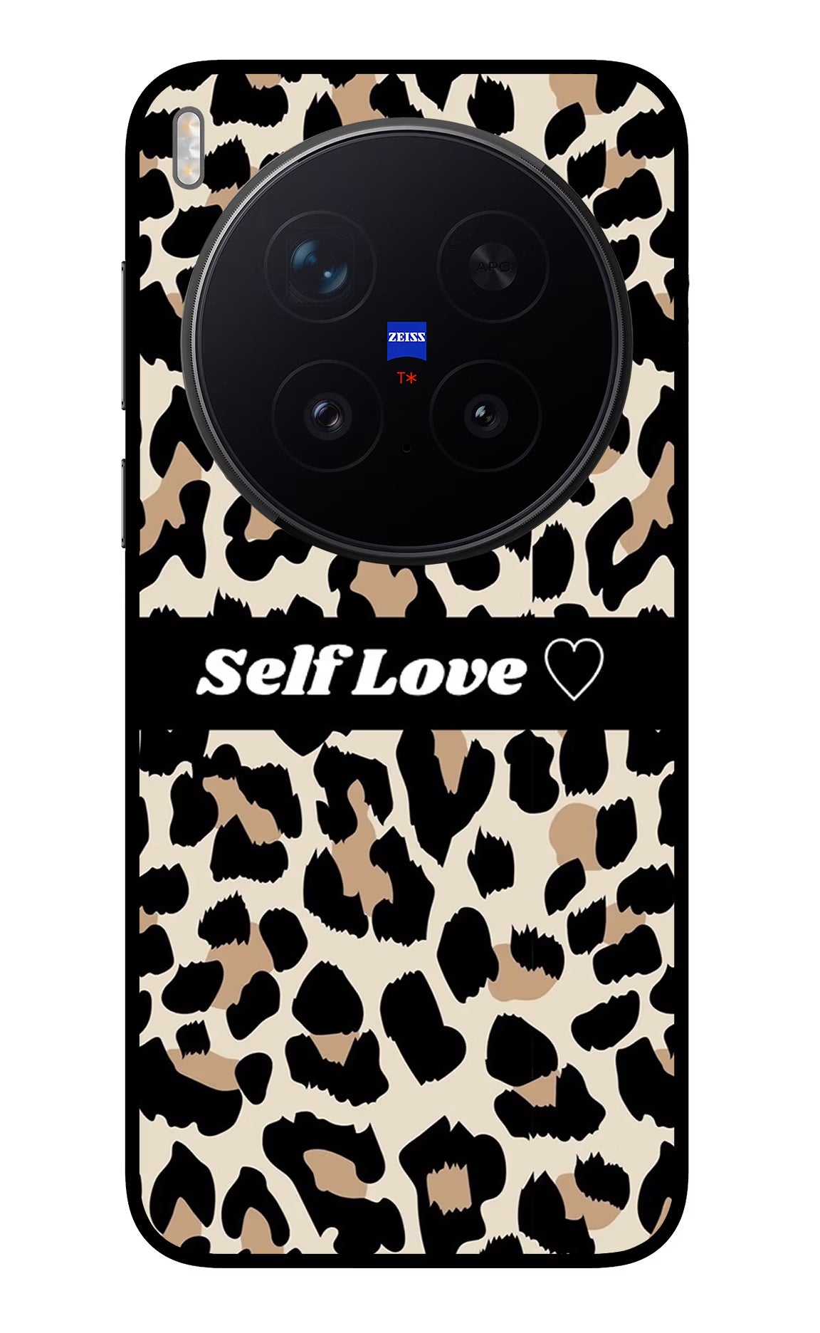 Leopard Print Self Love Vivo X300 Pro Glass Case