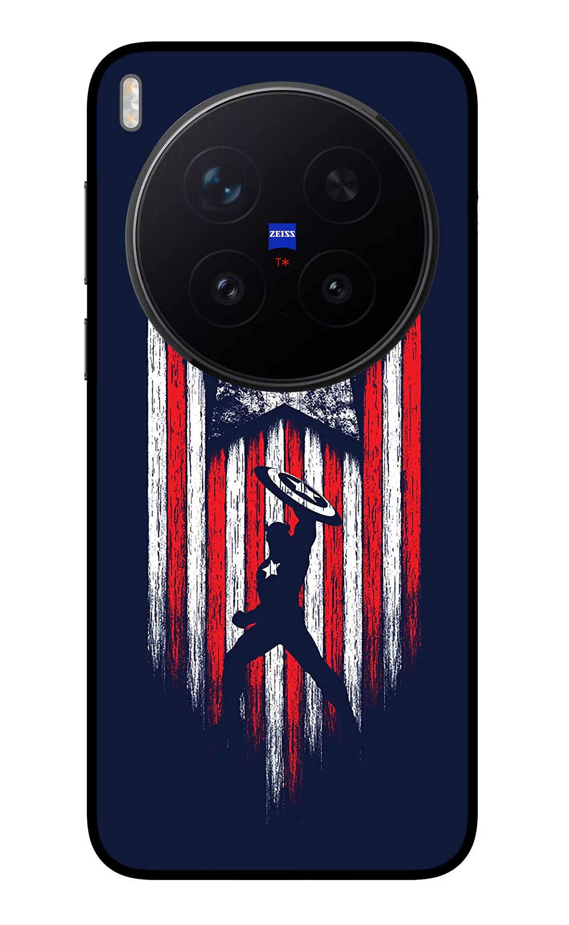 Captain America Marvel Art Vivo X300 Pro Glass Case Back Cover by Casekaro