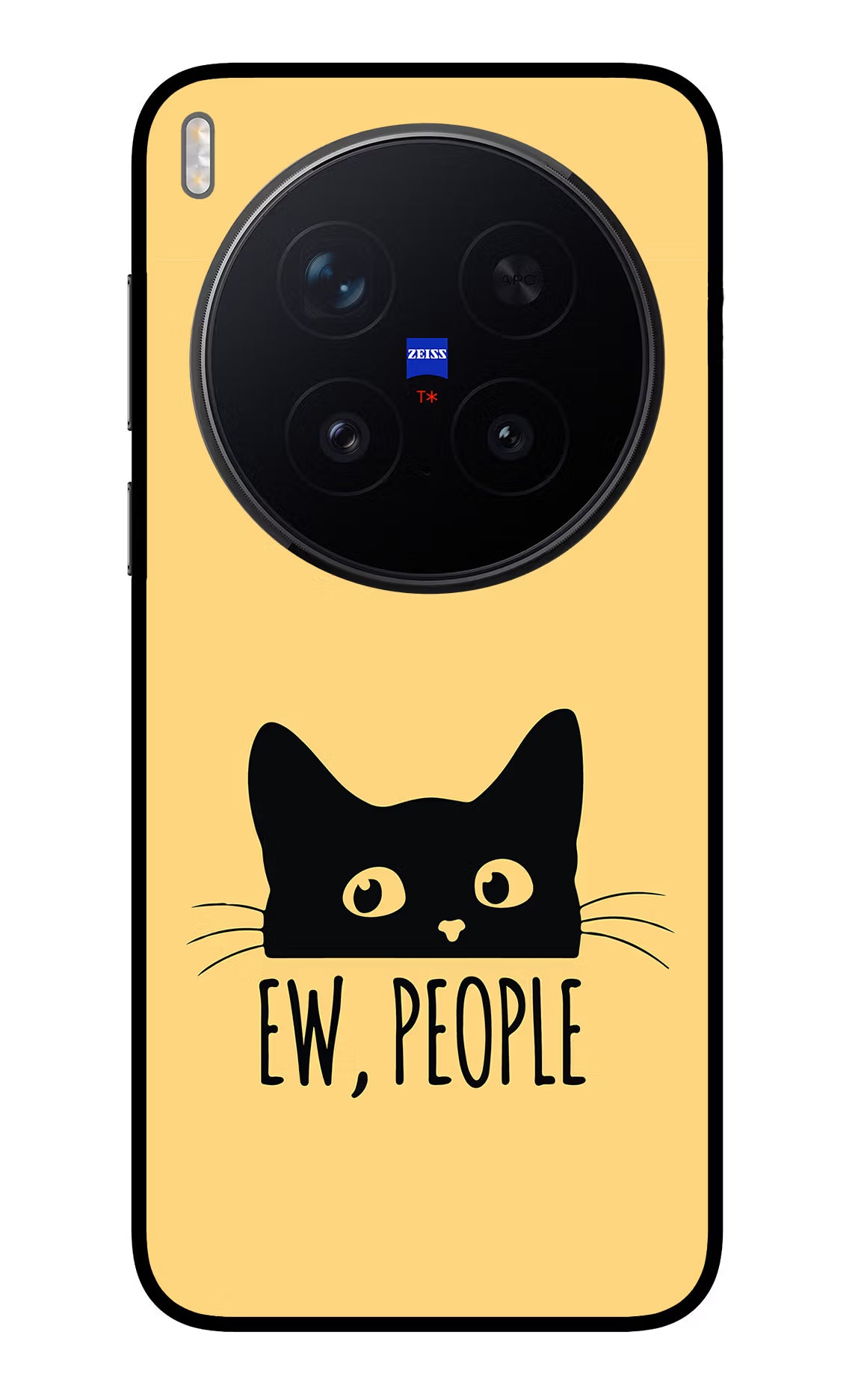 Ew People Catitude Vivo X300 Pro Glass Case Back Cover by Casekaro