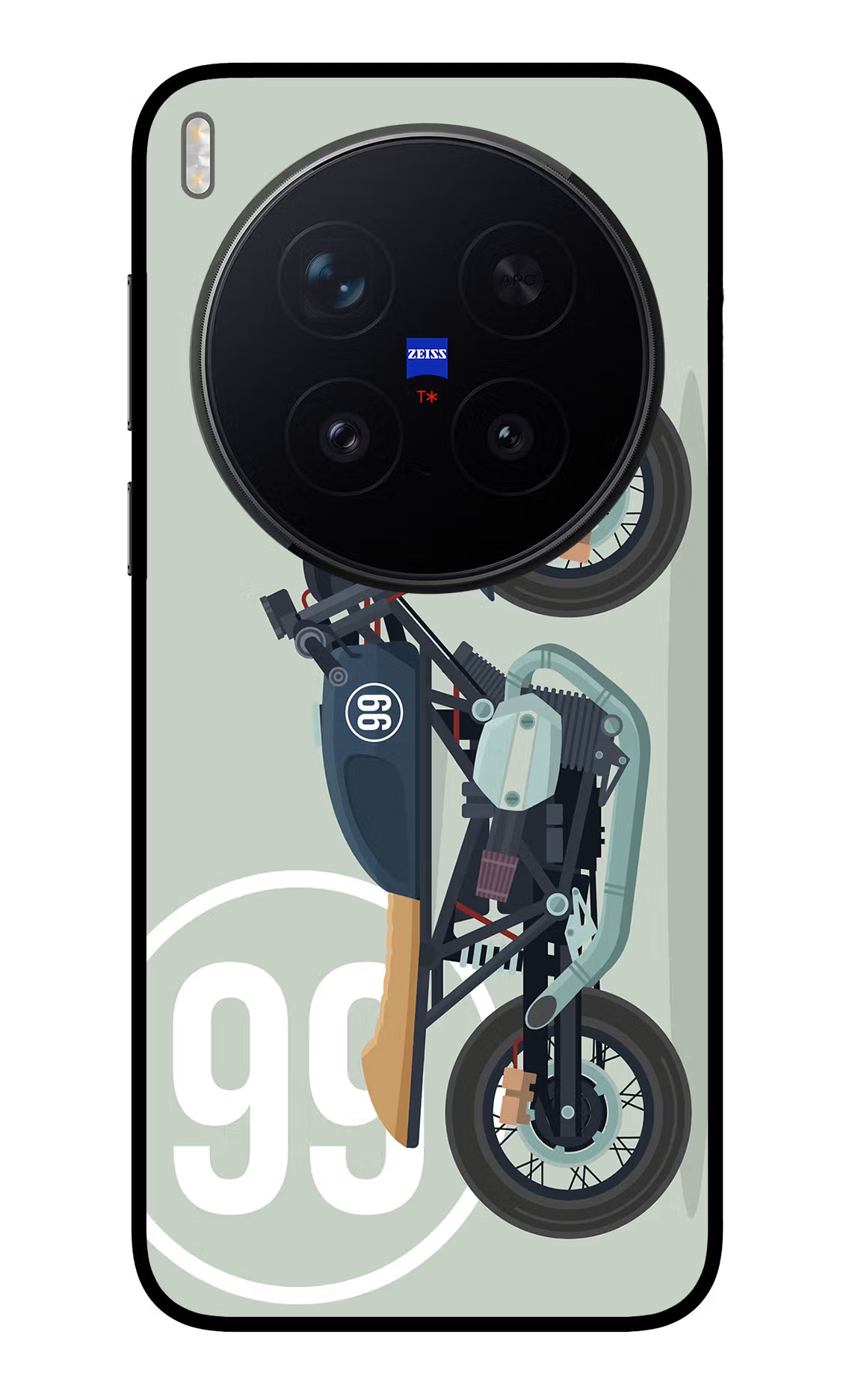 Classic Cafe Racer 99 Vivo X300 Pro Glass Case