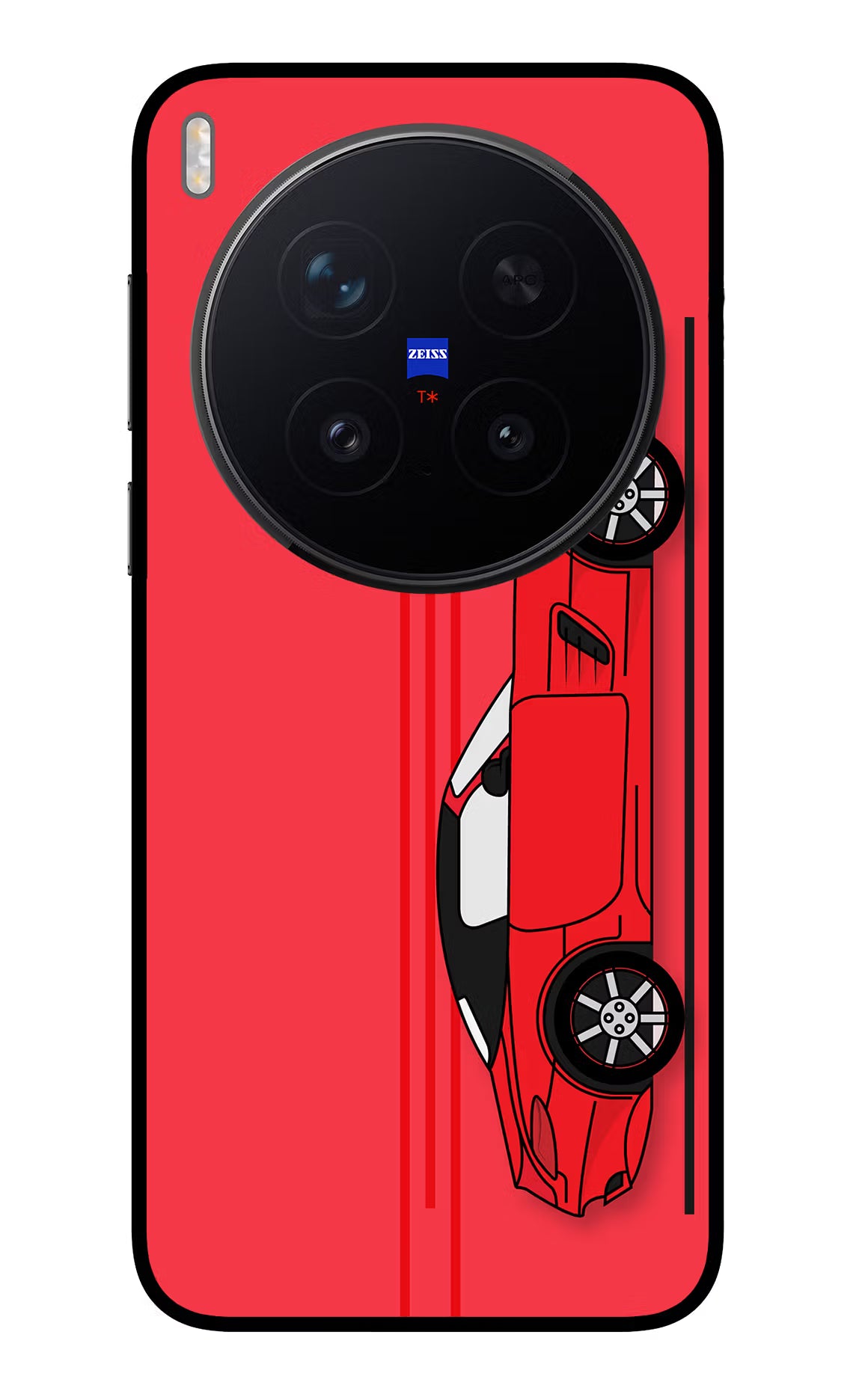 Red Velocity Vivo X300 Pro Glass Case