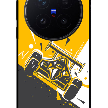 Track King Vivo X300 Pro Glass Case Back Cover by Casekaro