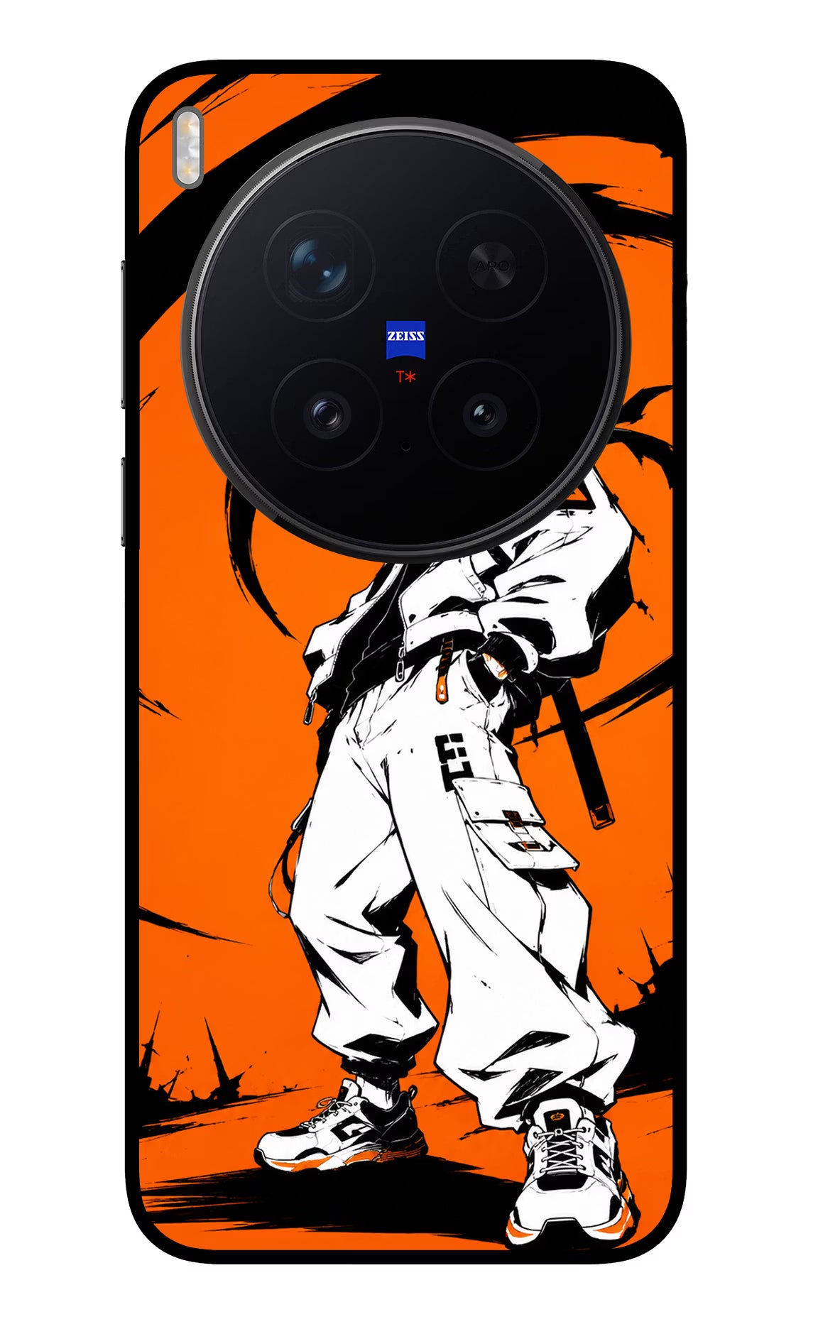 Street Samurai  Vivo X300 Pro Glass Case Back Cover by Casekaro