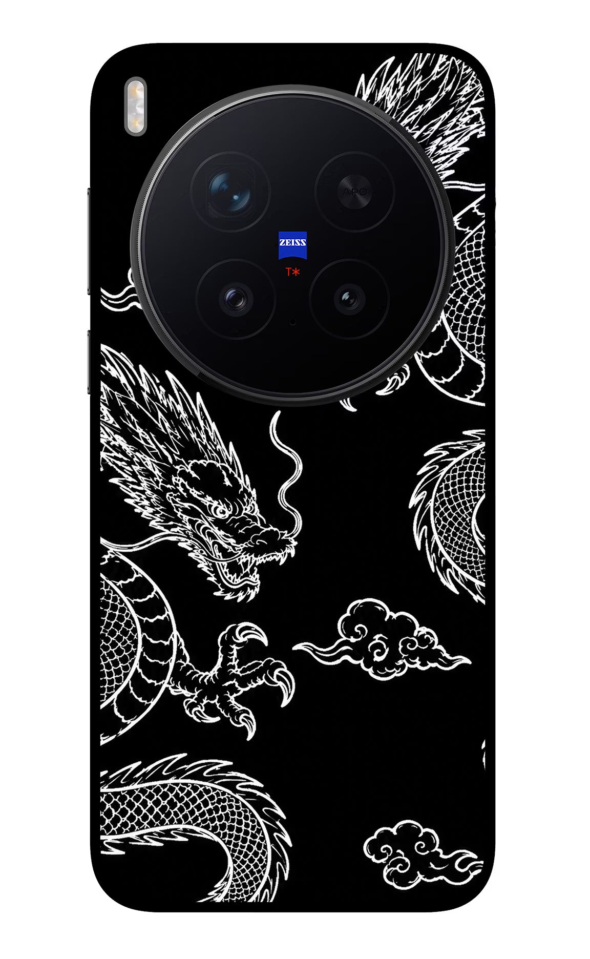 Twin Dragons Vivo X300 Pro Glass Case Back Cover by Casekaro