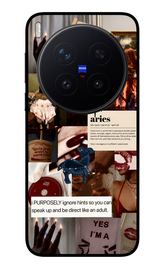 Zodiac Aries Vivo X300 Pro Glass Case