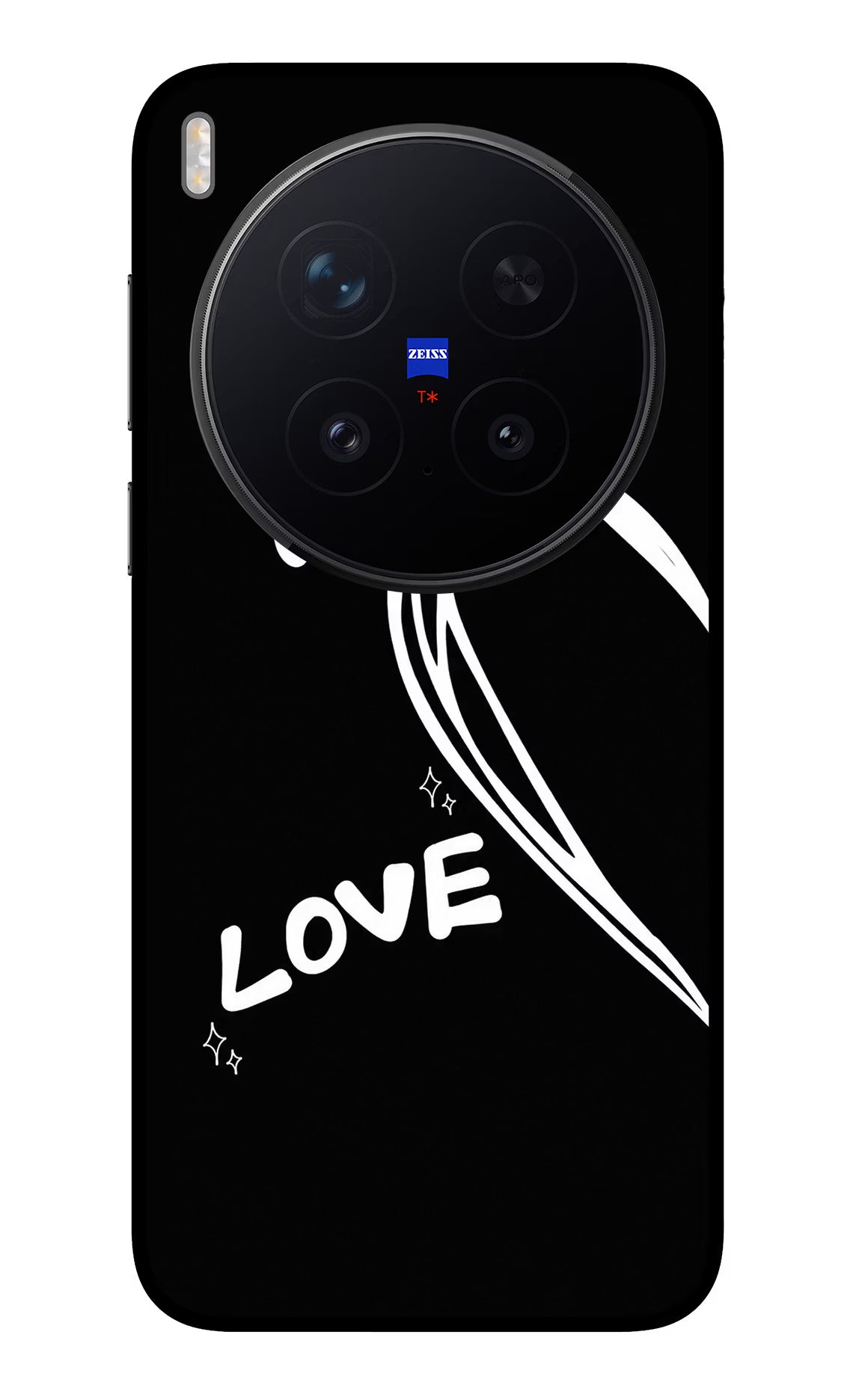 Love Line Vivo X300 Pro Glass Case Back Cover by Casekaro