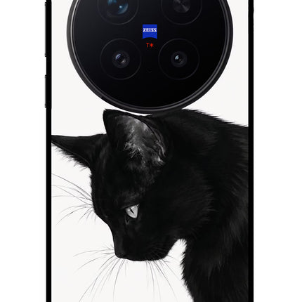 Shadow Gaze Vivo X300 Pro Glass Case Back Cover by Casekaro