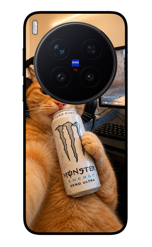 Gamer Cat Energy Vivo X300 Pro Glass Case