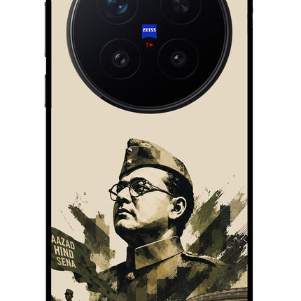 Netaji Rising Vivo X300 Pro Glass Case Back Cover by Casekaro