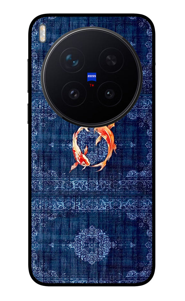 Koi Blue Vivo X300 Pro Glass Case
