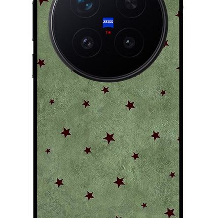 Green Stars Vivo X300 Pro Glass Case