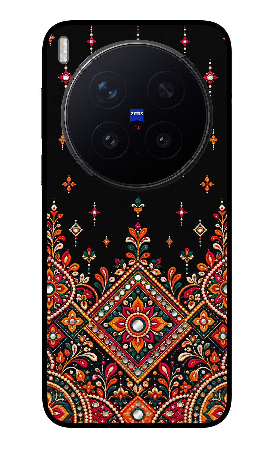 Noir Mehfil Vivo X300 Pro Back Cover, Glass case
