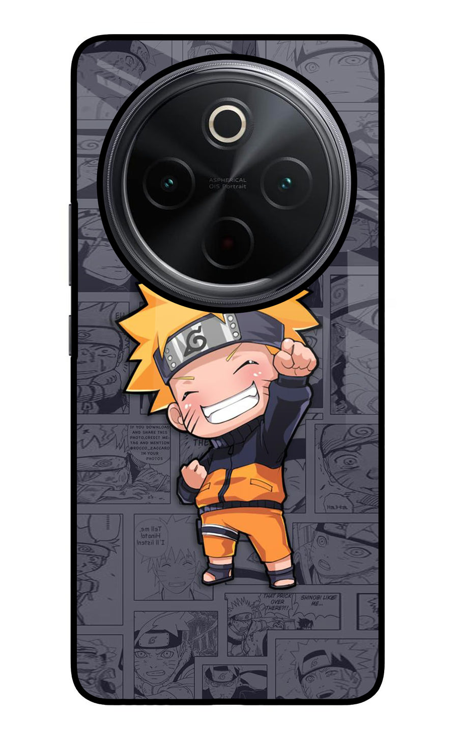 Chota Naruto iQOO Z10 5G Back Cover, Glass case