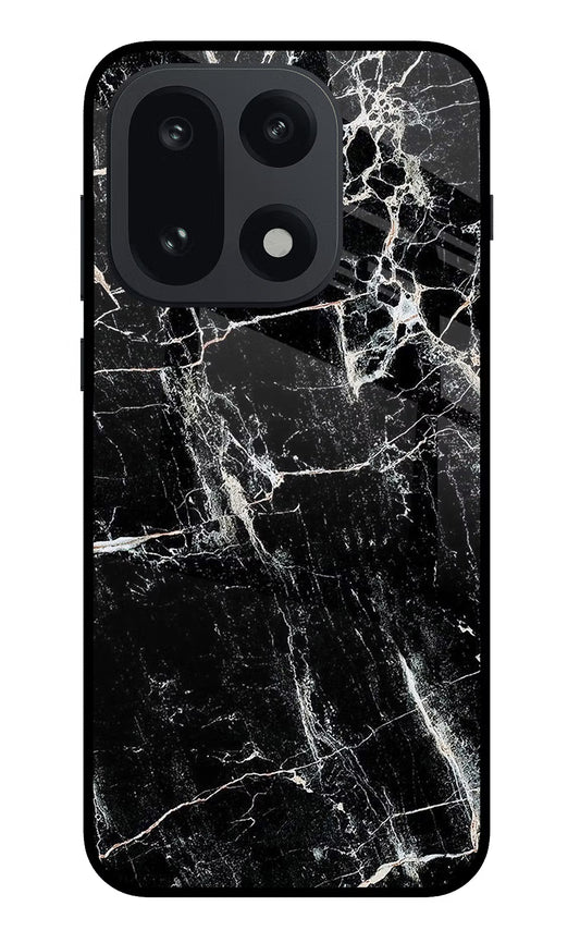 Black Marble Texture OnePlus 15 Glass Case