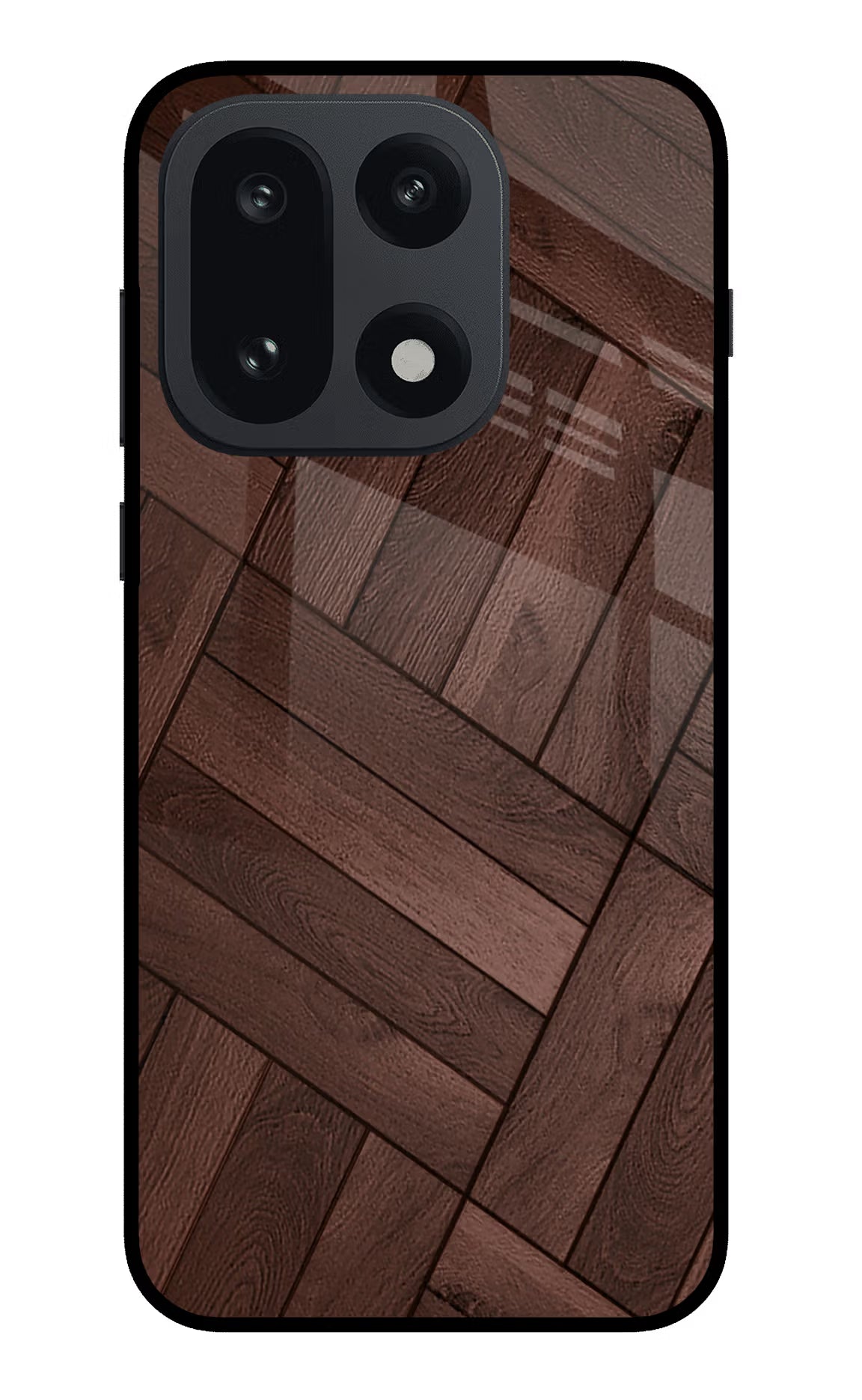 Wooden Texture Design OnePlus 15 Glass Case
