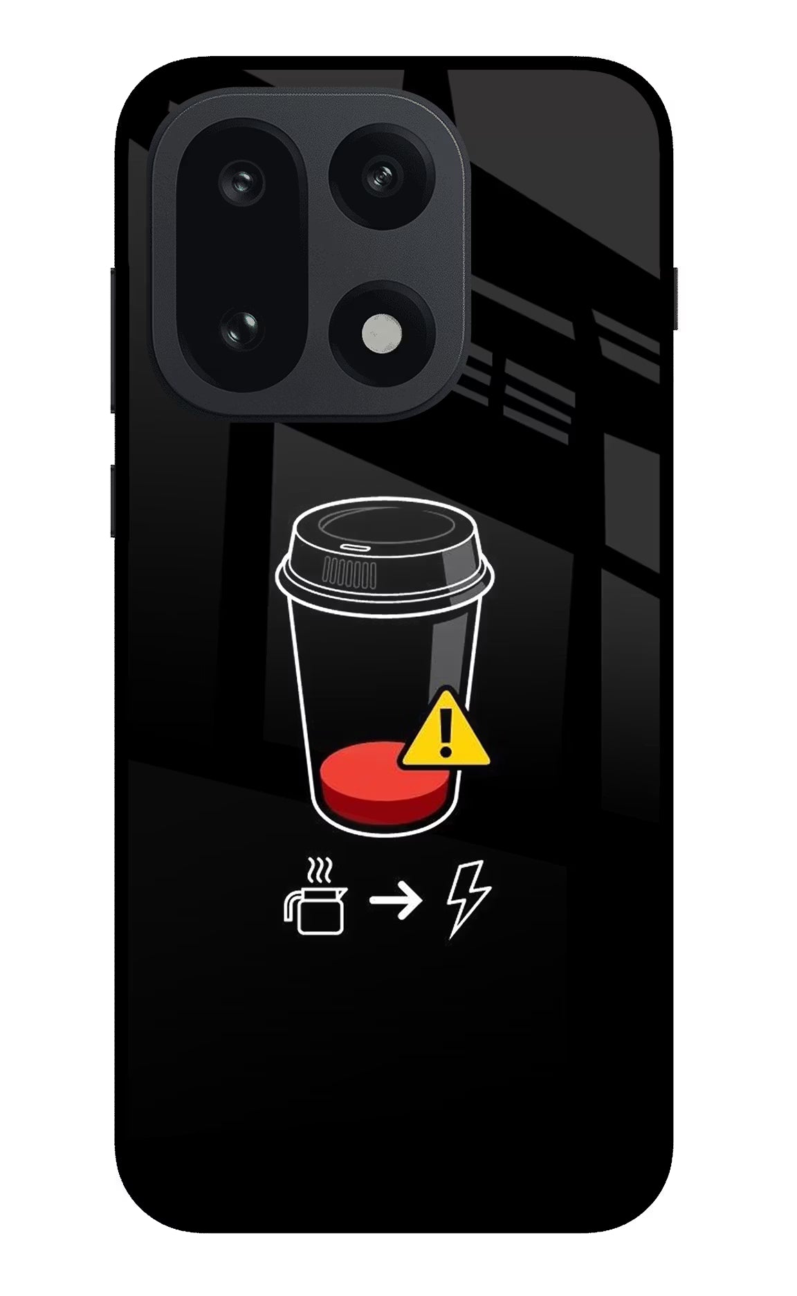 Coffee OnePlus 15 Glass Case Back Cover by Casekaro