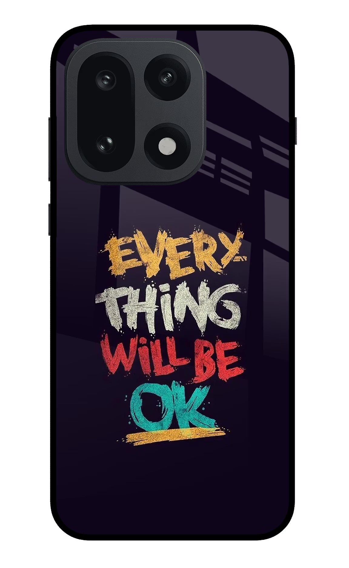 Everything Will Be Ok OnePlus 15 Glass Case Back Cover by Casekaro