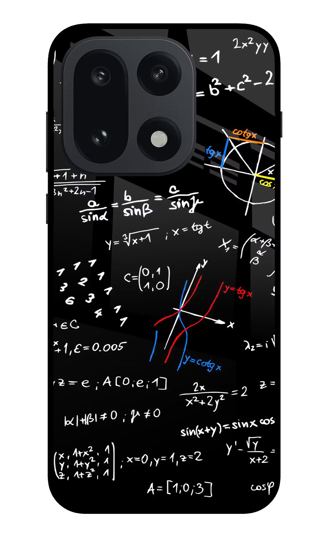 Mathematics Formula OnePlus 15 Glass Case Back Cover by Casekaro