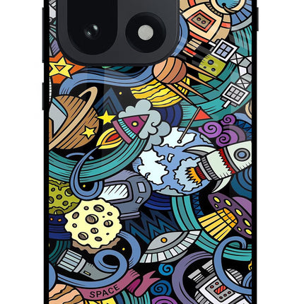 Space Abstract OnePlus 15 Glass Case