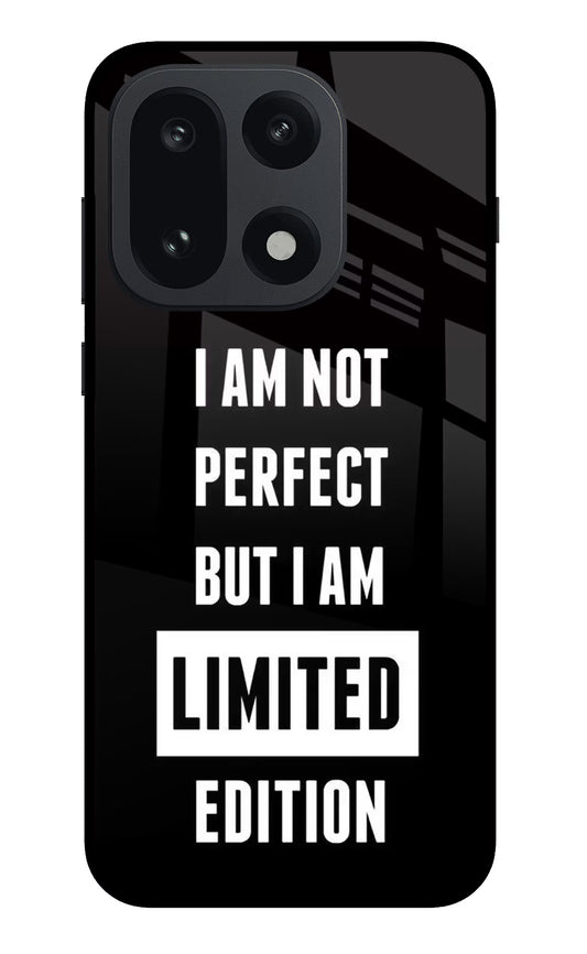 I Am Not Perfect But I Am Limited Edition OnePlus 15 Glass Case