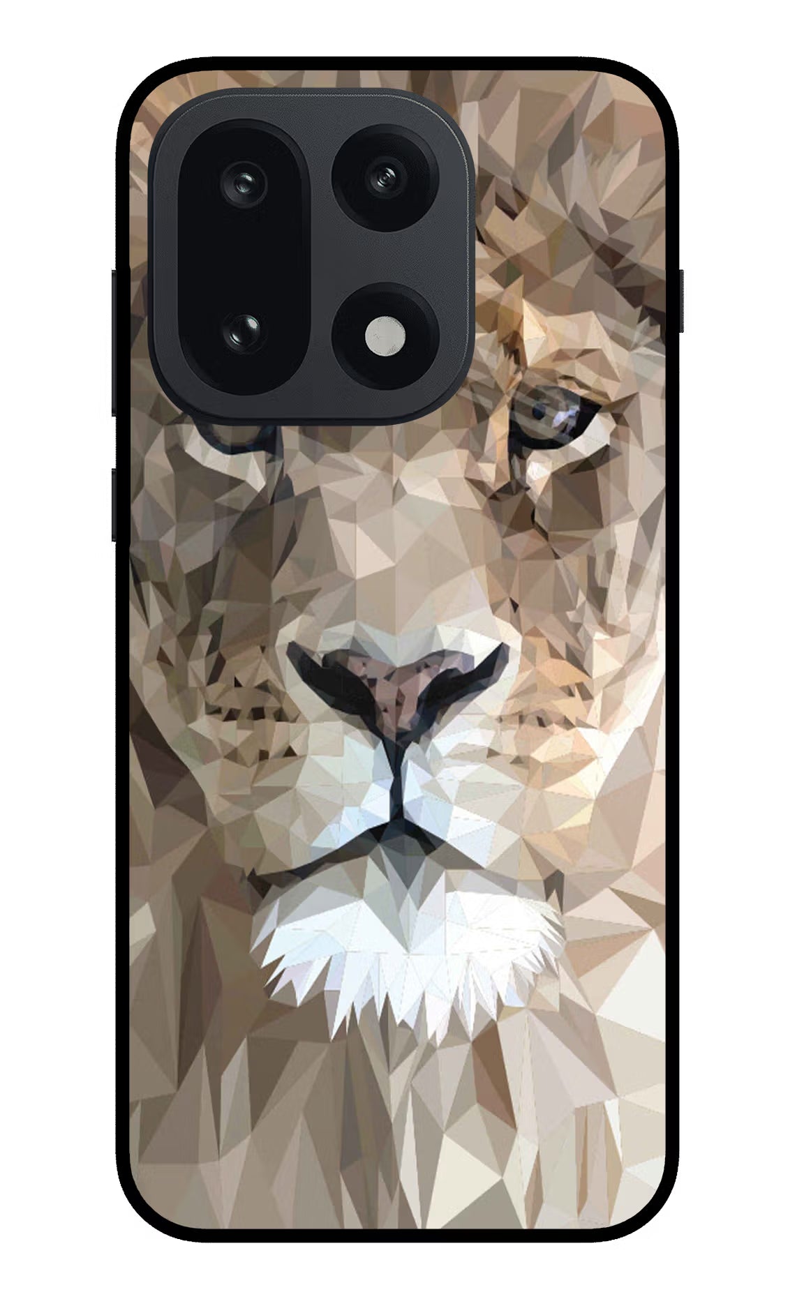 Lion Art OnePlus 15 Glass Case Back Cover by Casekaro