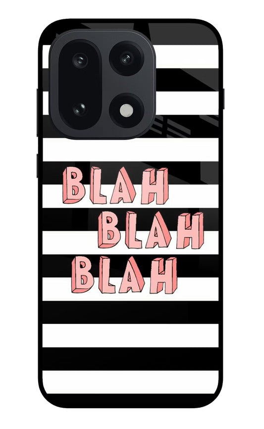 Blah Blah Blah OnePlus 15 Glass Case