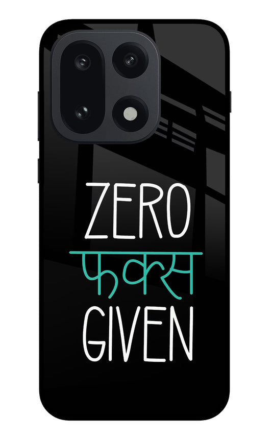 Zero Fucks Given OnePlus 15 Glass Case